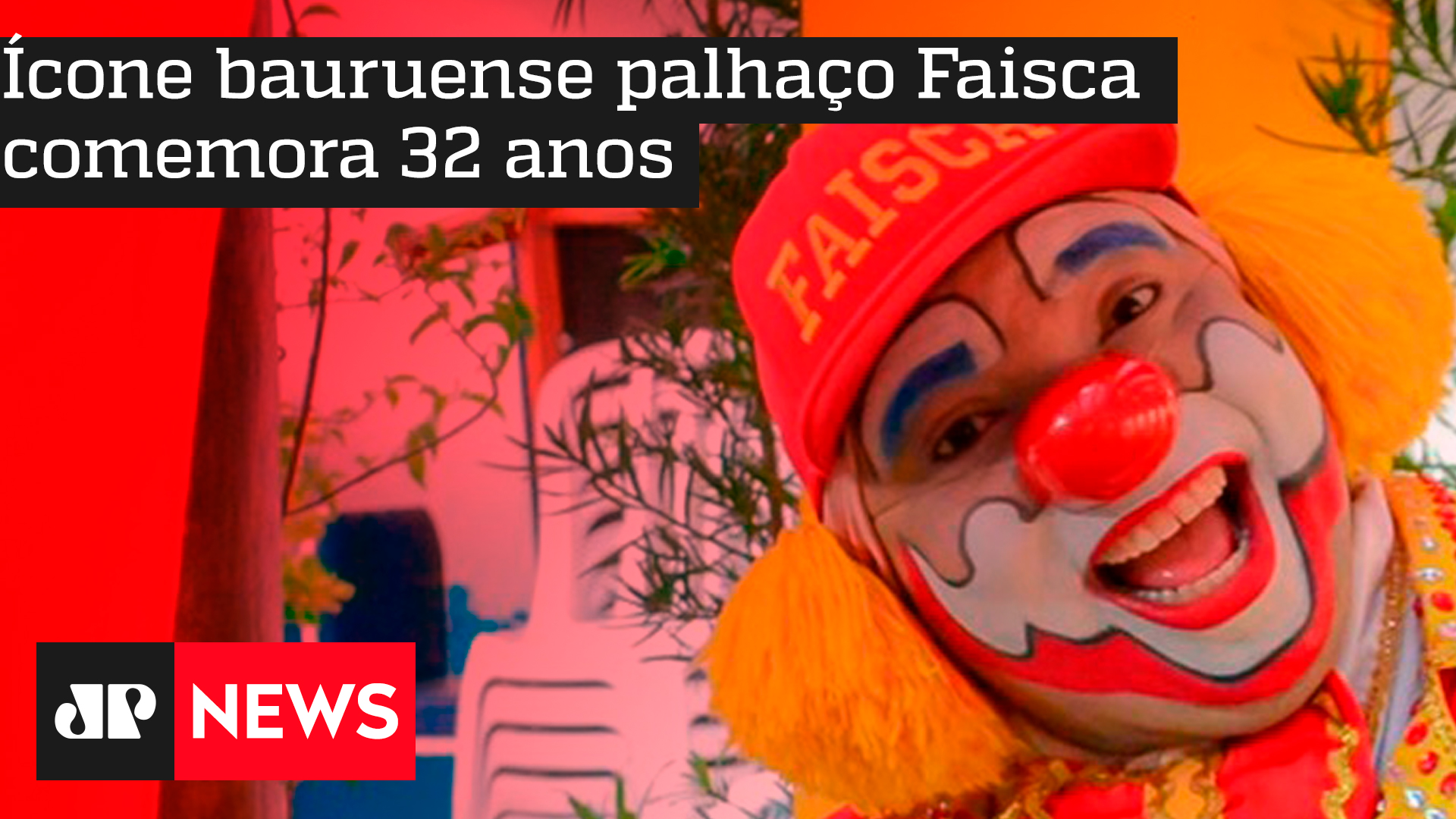 Ícone bauruense palhaço Faisca comemora 32 anos Destaques Jovem Pan