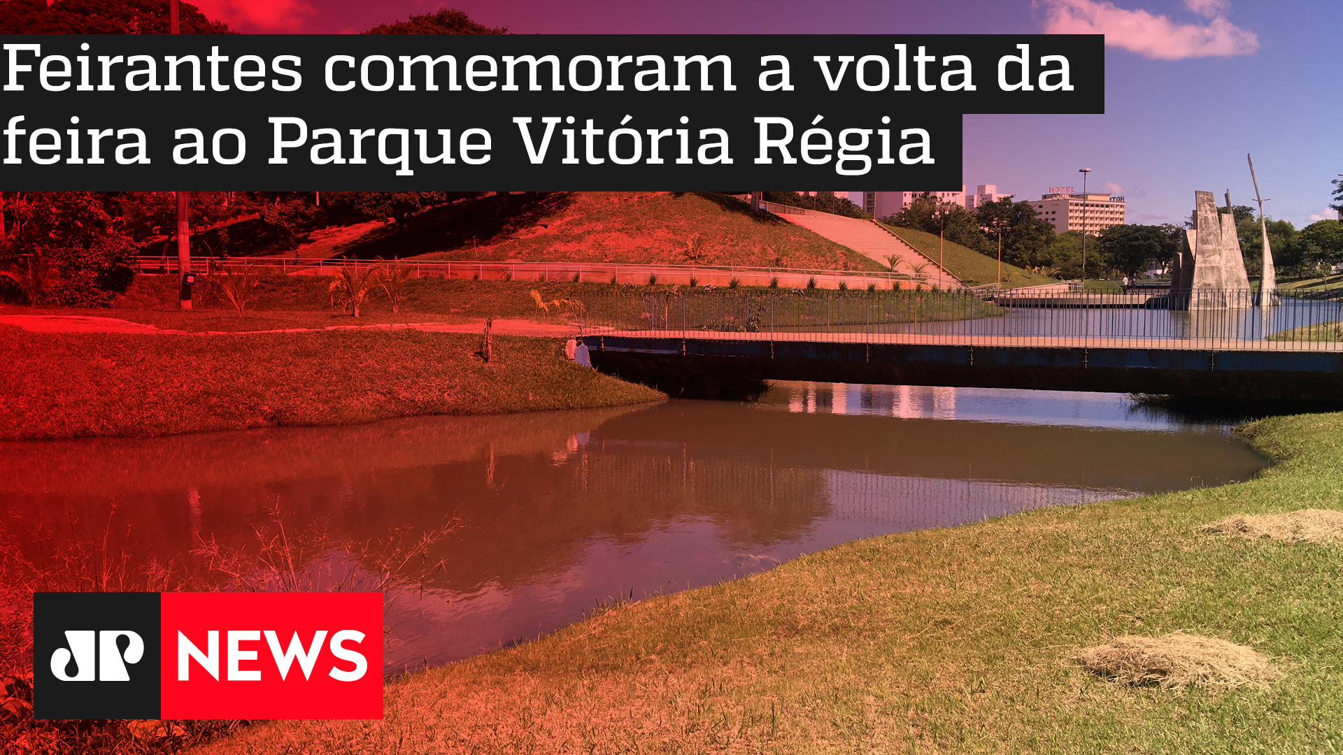 Feirantes comemoram a volta da feira ao Parque Vitória Régia